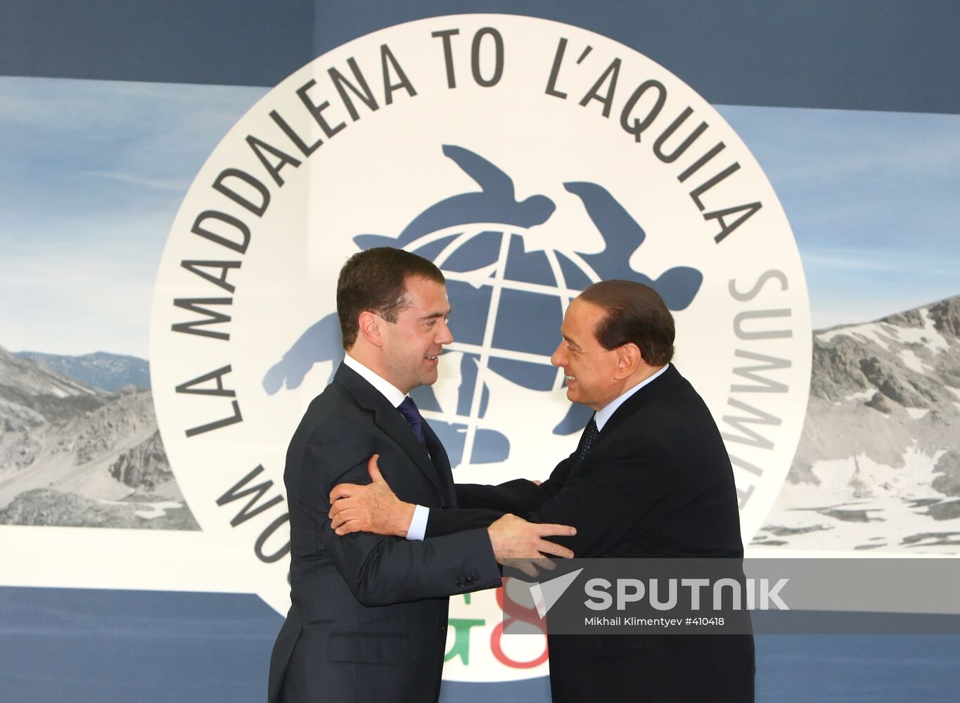 Dmitry Medvedev arrives in Italy for G8 summit