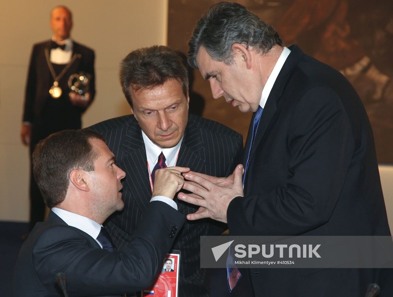 Russian President Dmitry Medvedev at the 2009 G8 summit