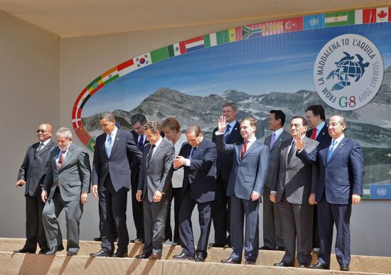 Dmitry Medvedev at 2009 G8 summit: day two