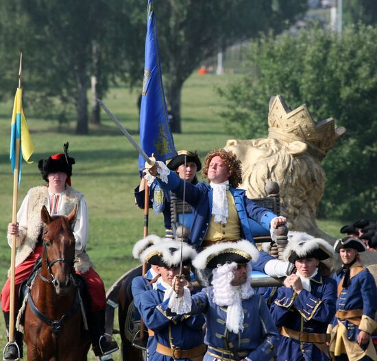 Battle of Poltava reenacted in Kolomenskoye