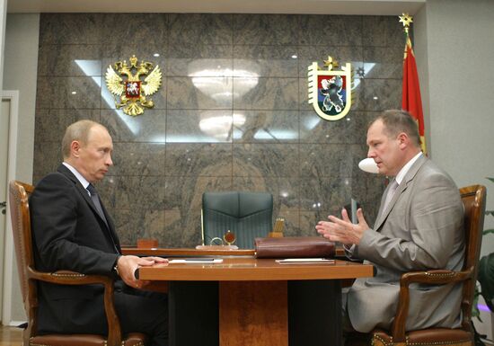 Russian PM Vladimir Putin visits North Western Federal District