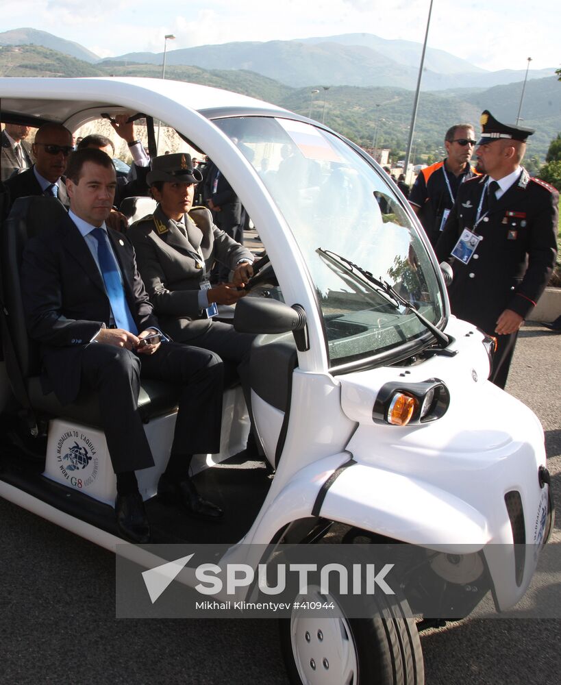 Closing day of G8 summit in Italy