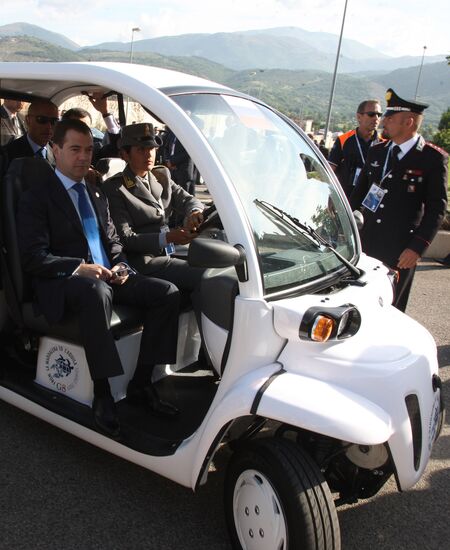 Closing day of G8 summit in Italy