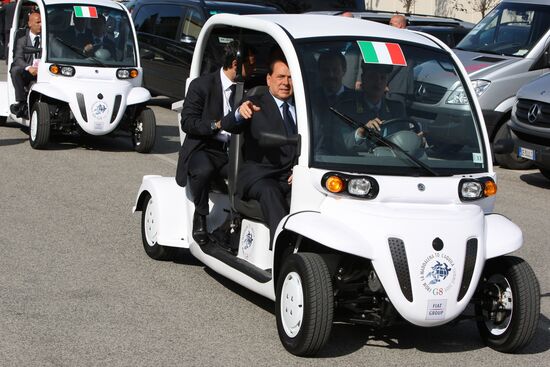 Closing day of G8 summit in Italy