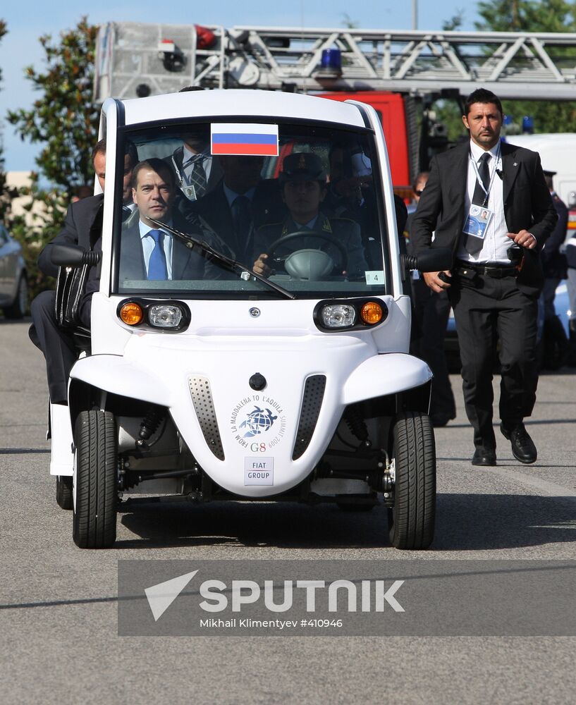 Closing day of G8 summit in Italy