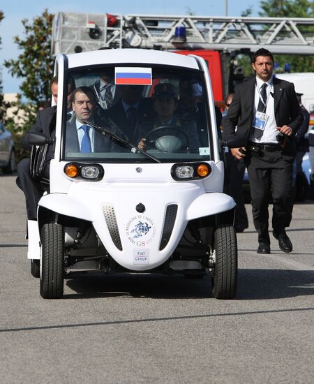 Closing day of G8 summit in Italy