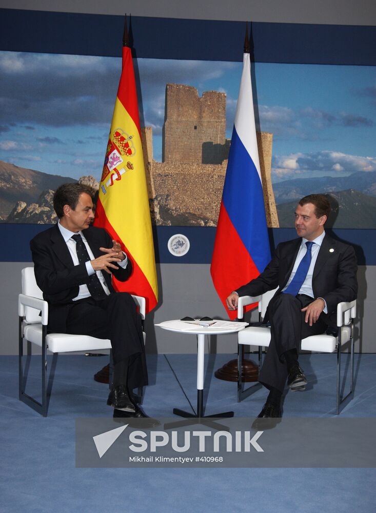 Closing day of G8 summit in Italy