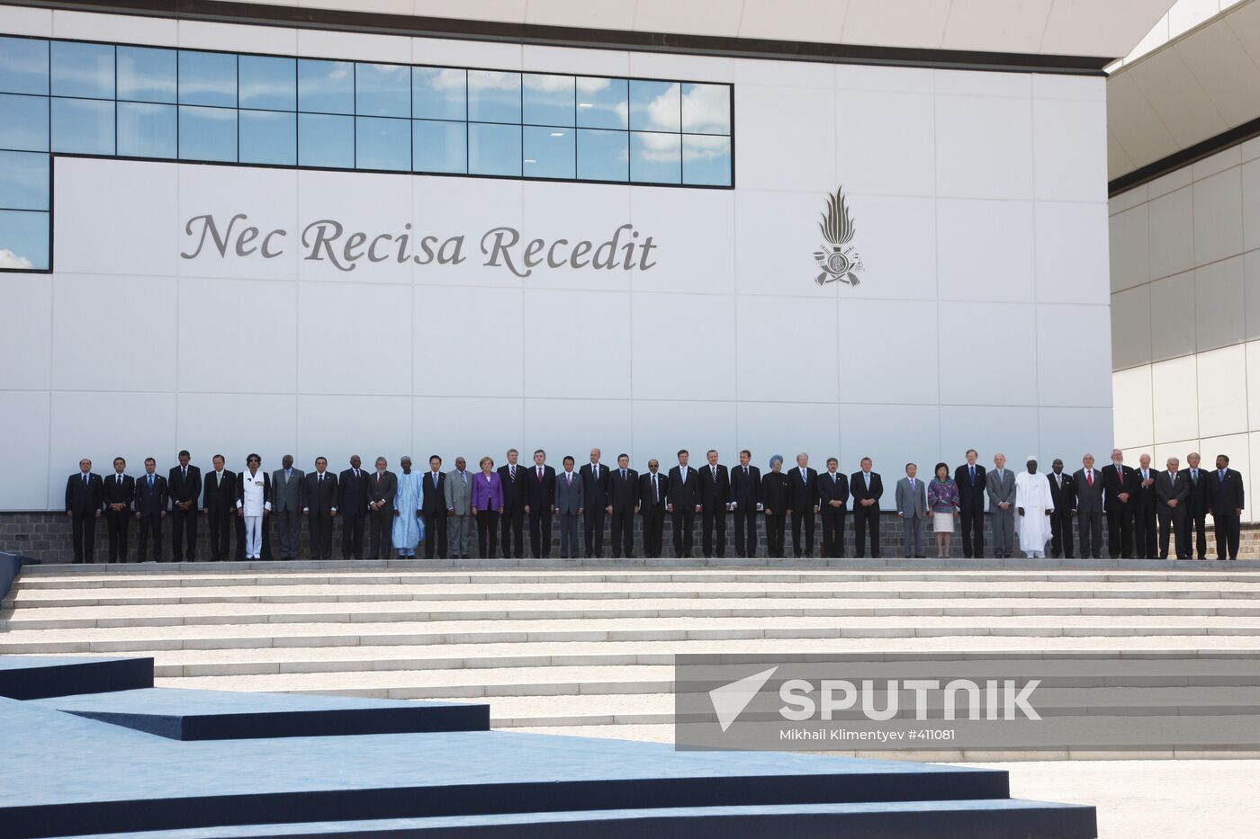 Closing day of G8 summit in Italy