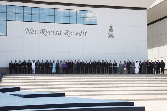 Closing day of G8 summit in Italy