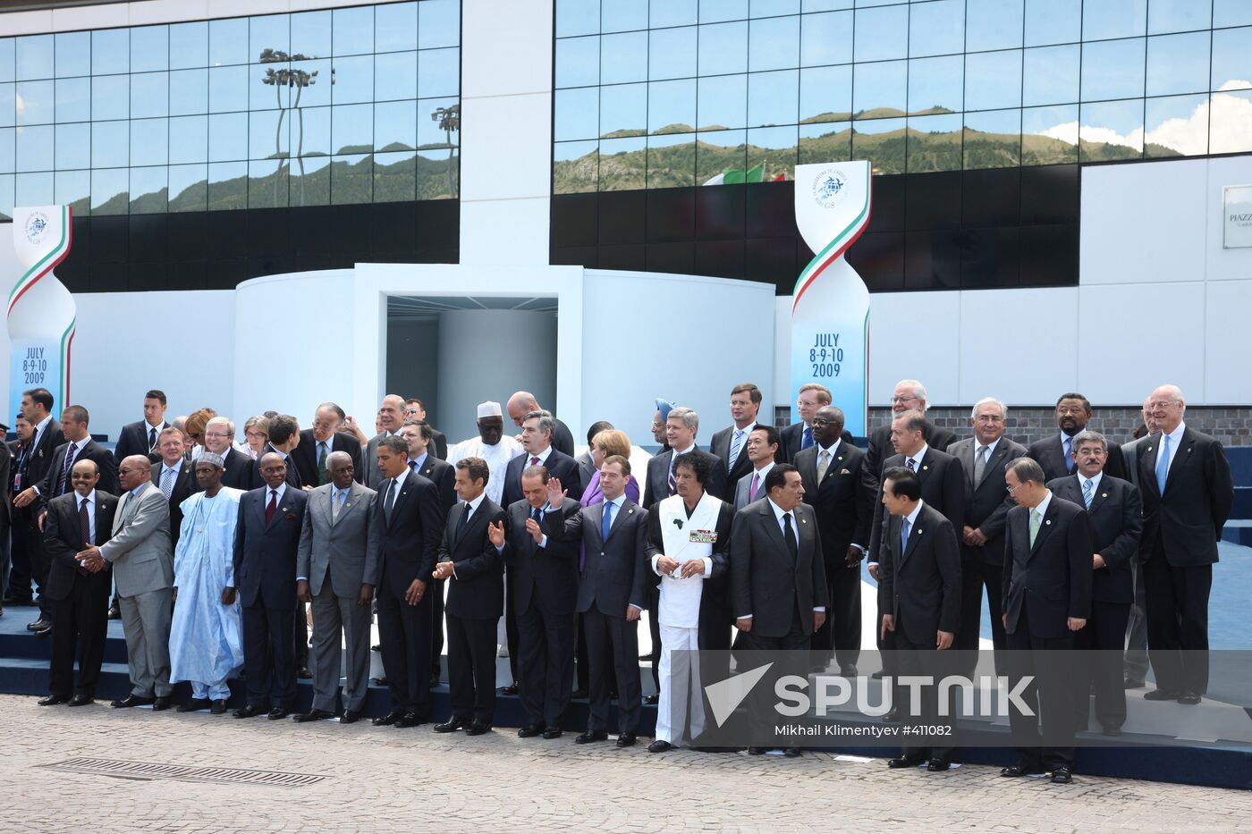 Closing day of G8 summit in Italy