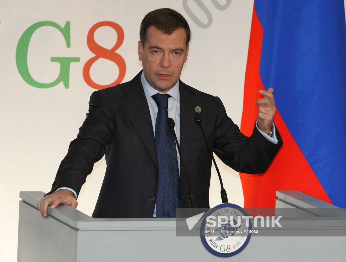 Closing day of G8 summit in Italy