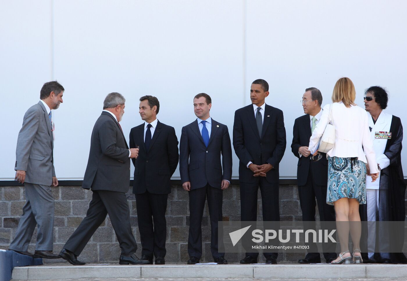 Closing day of G8 summit in Italy