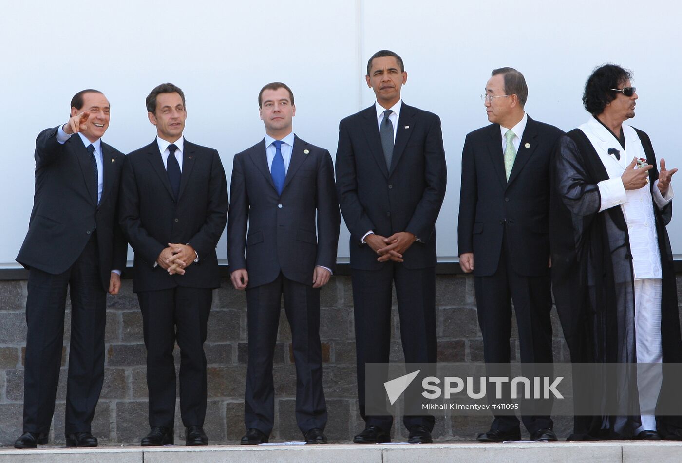 Closing day of G8 summit in Italy