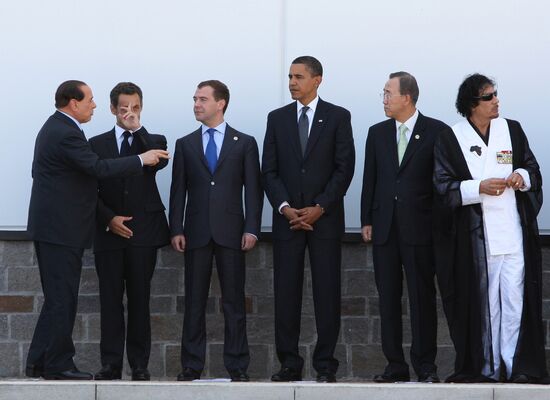 Closing day of G8 summit in Italy