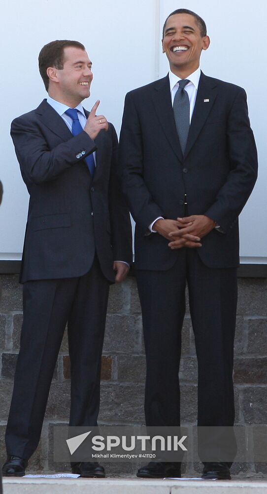 Closing day of G8 summit in Italy