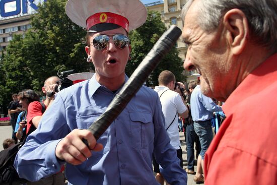 Protests against police violence in Moscow
