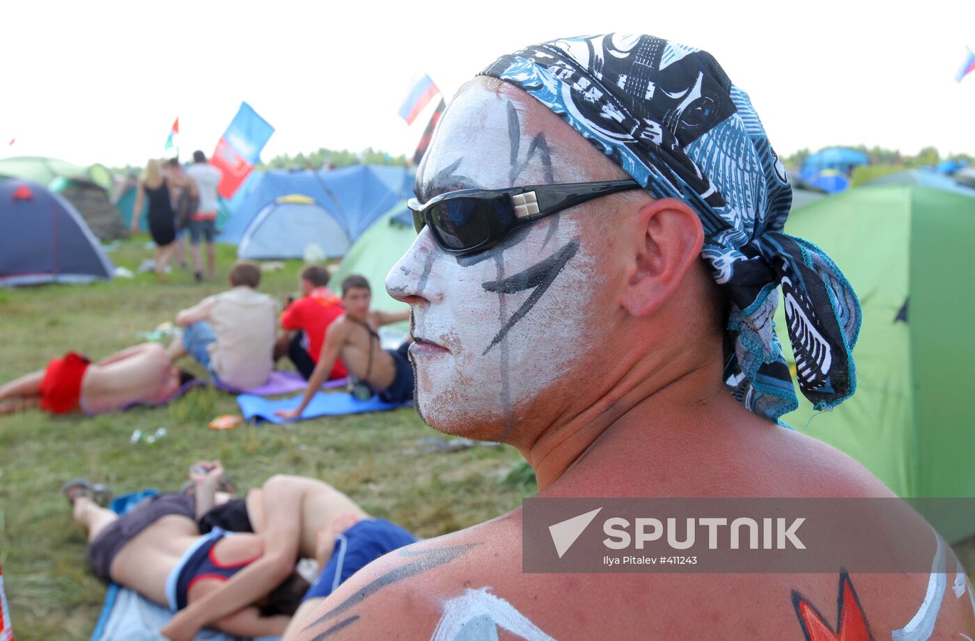 Nashestviye 2009 rock festival in the Tver Region.