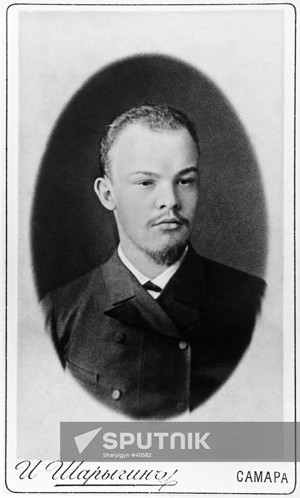 A portrait of Vladimir Ulyanov-Lenin