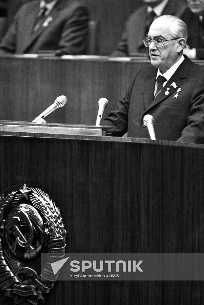 Yury Andropov speaking