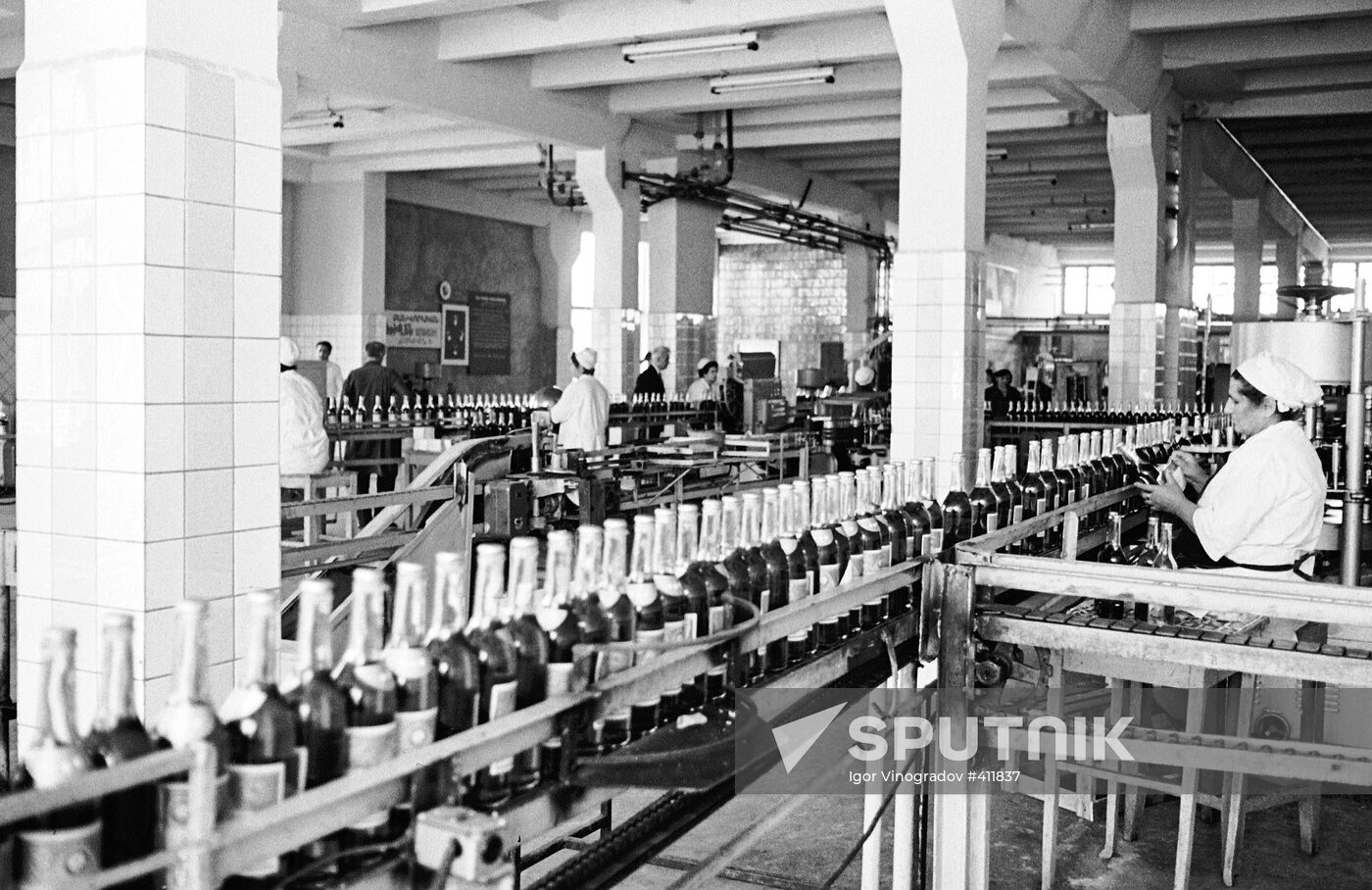 Bottling shop of Ararat firm in Yerevan