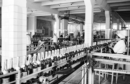 Bottling shop of Ararat firm in Yerevan