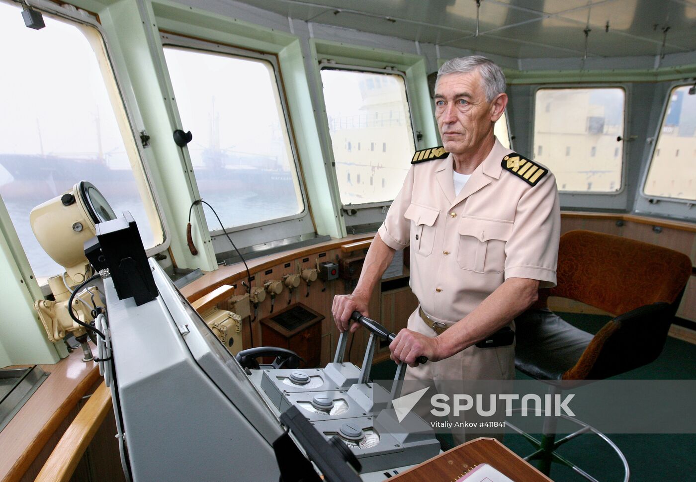 Ice breaker Krasin Captain Leonid Budris