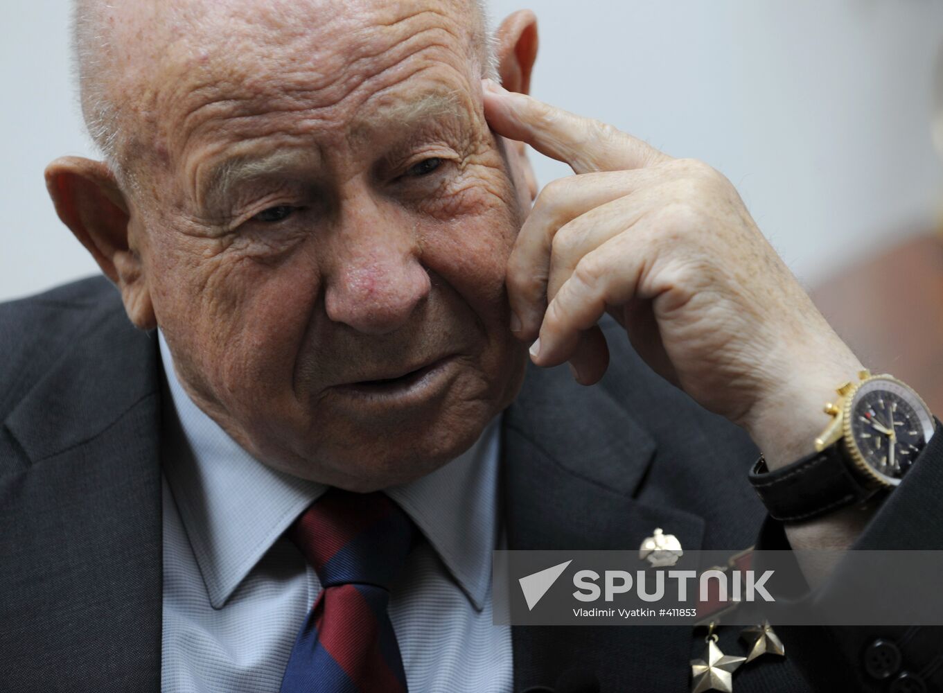 Cosmonaut Alexei Leonov gives interview to RIA Novosti