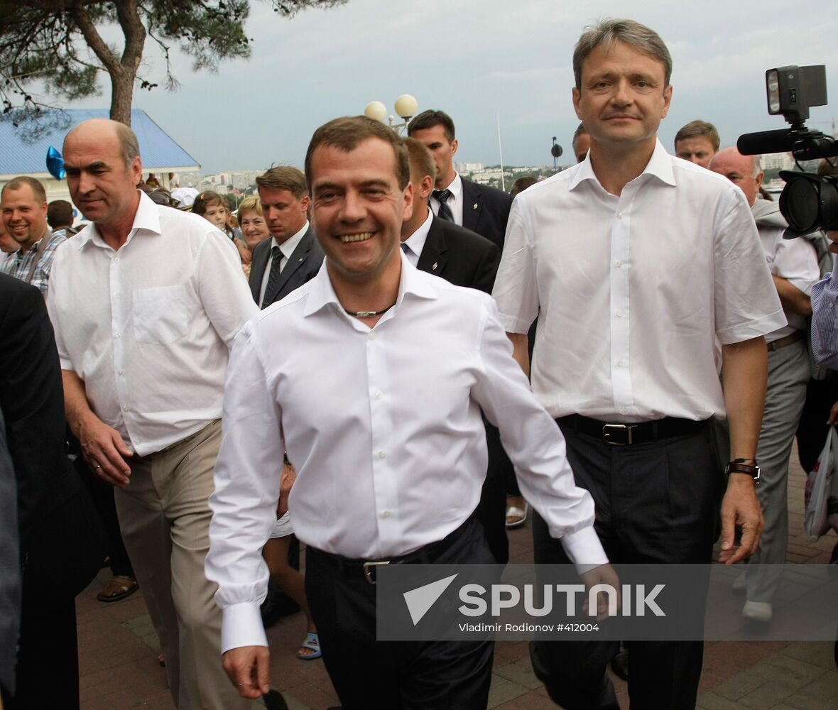 Dmitry Medvedev visiting South Federal District