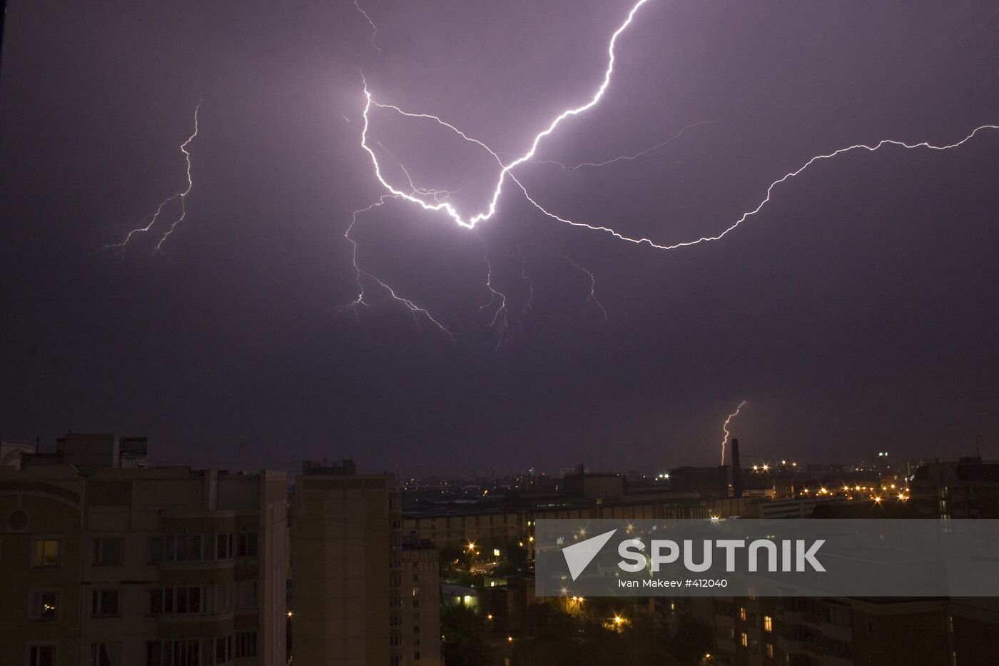 Thunderstorm in Moscow