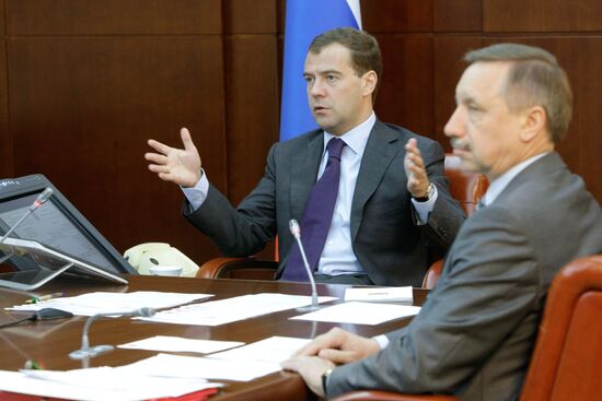 President Dmitry Medvedev holds video conference with citizens