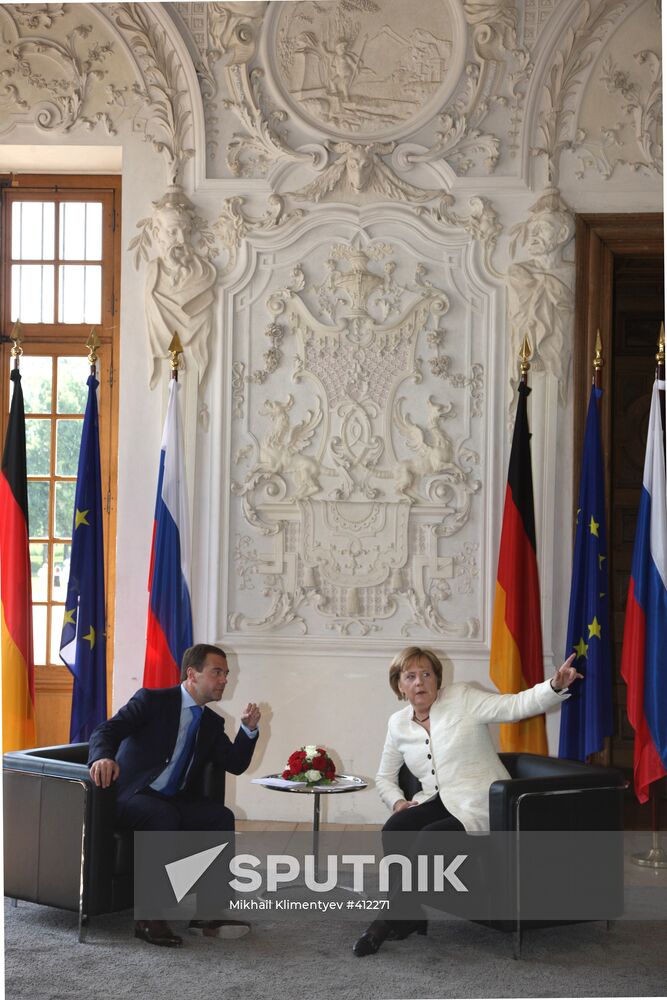 Russian President Dmitry Medvedev visiting Munich