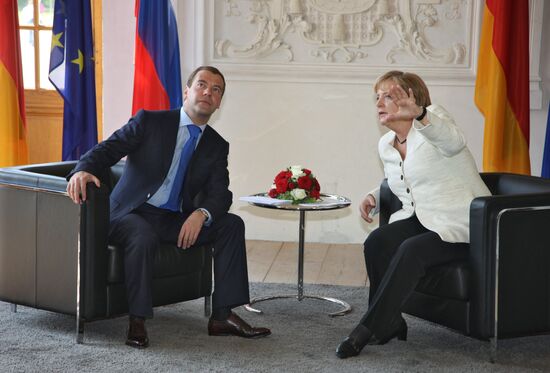 Russian President Dmitry Medvedev visiting Munich