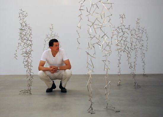Press-show of Antony Gormley's Domain Field project