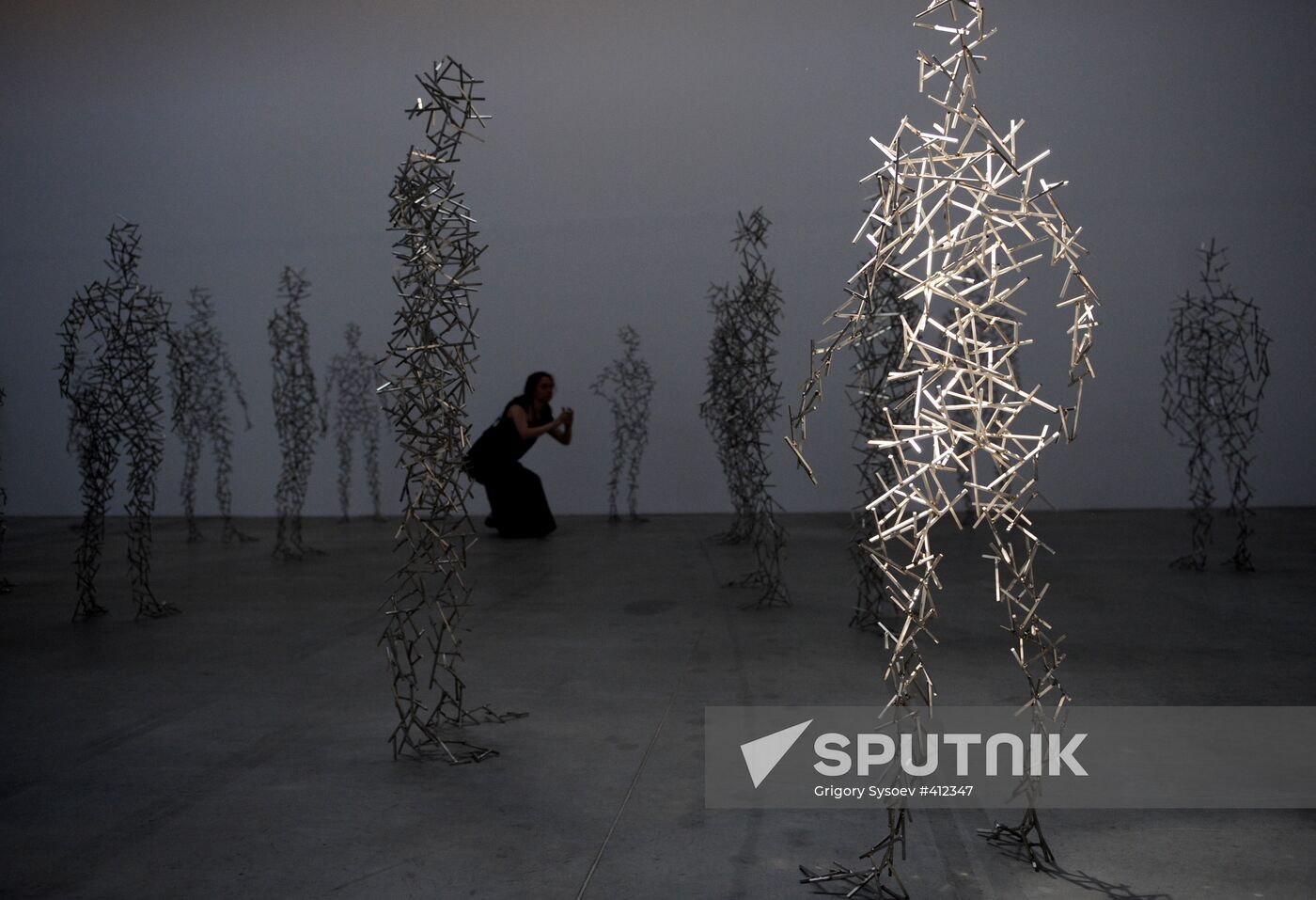 Press-show of Antony Gormley's Domain Field project