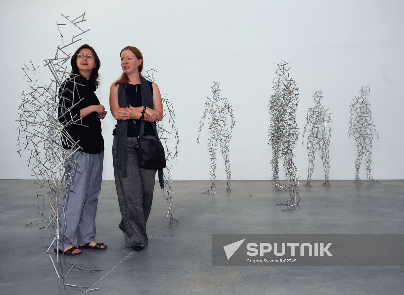Press-show of Antony Gormley's Domain Field project