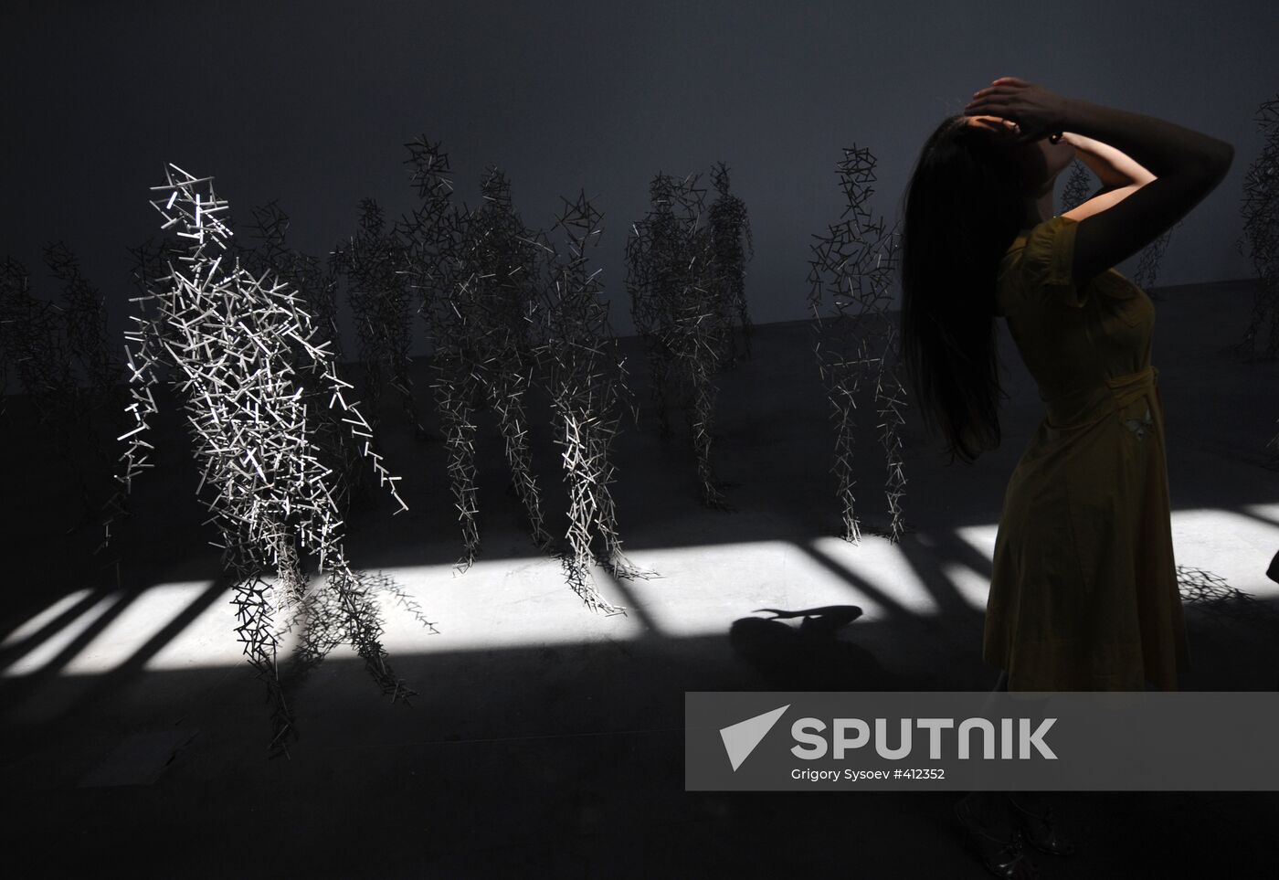 Press-show of Antony Gormley's Domain Field project