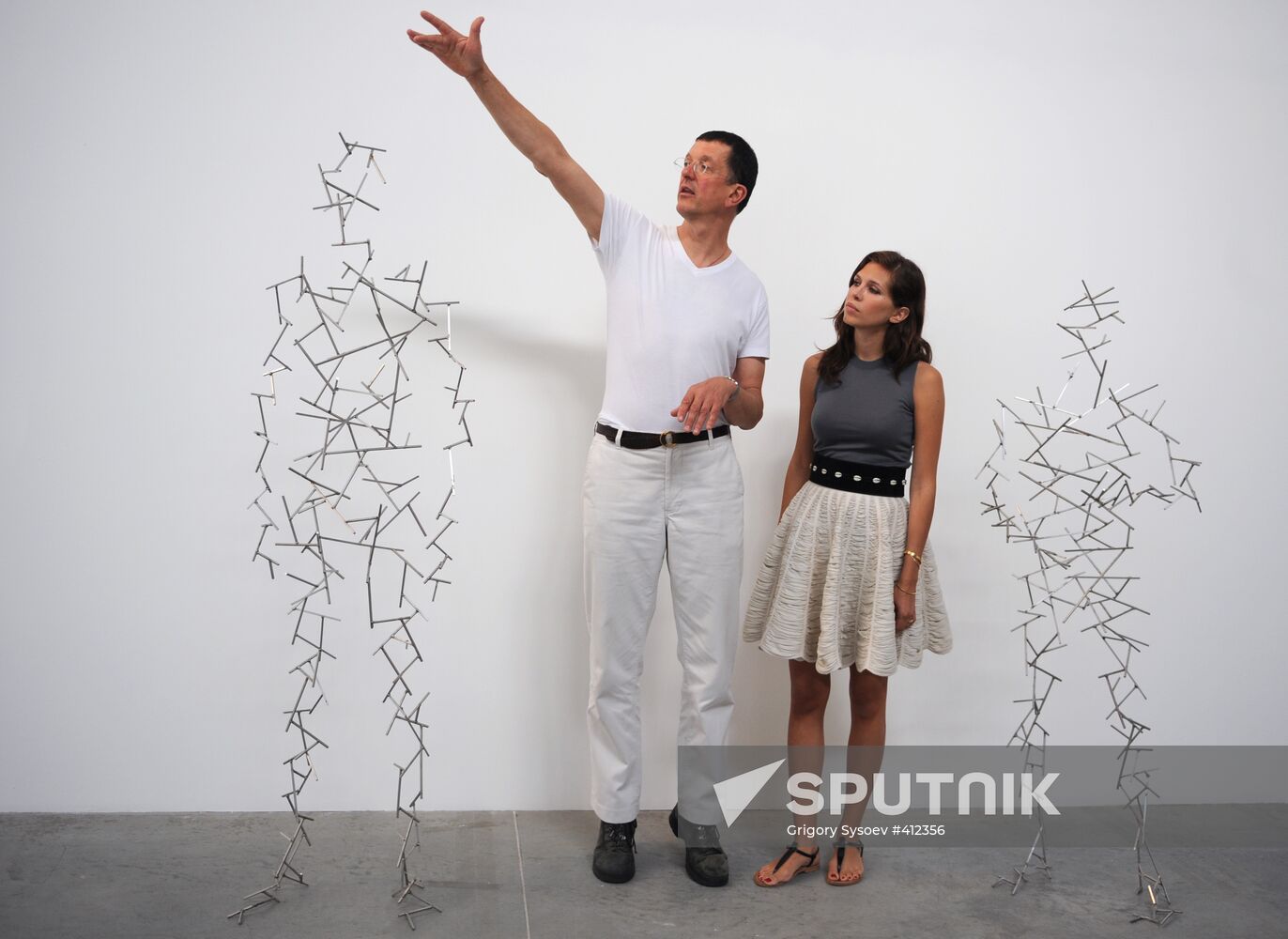 Press-show of Antony Gormley's Domain Field project