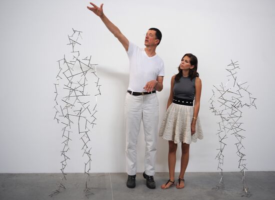 Press-show of Antony Gormley's Domain Field project