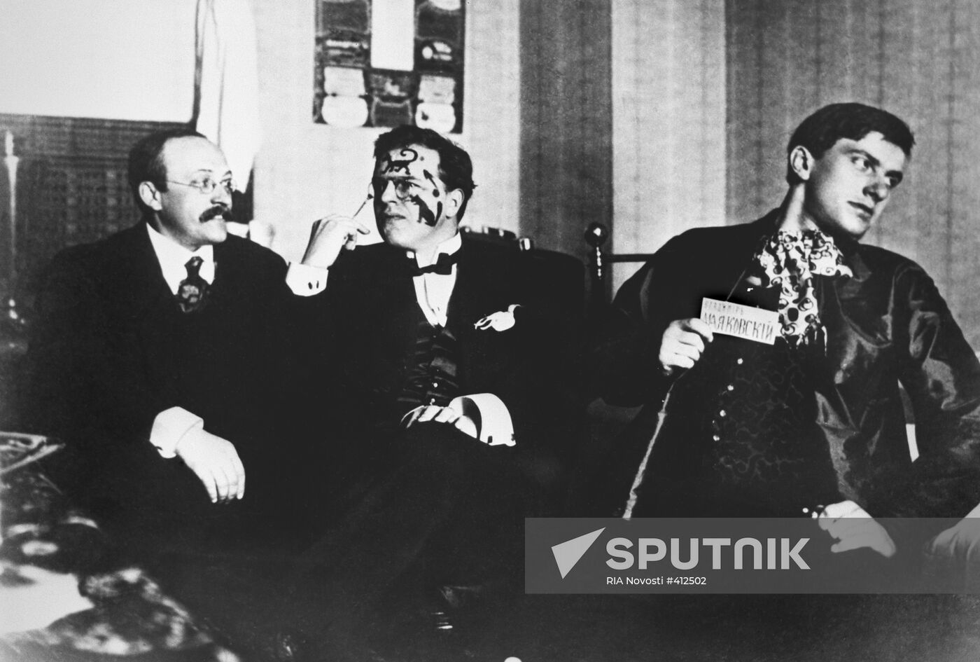 Poets Vladimir Mayakovsky and David Burlyuk