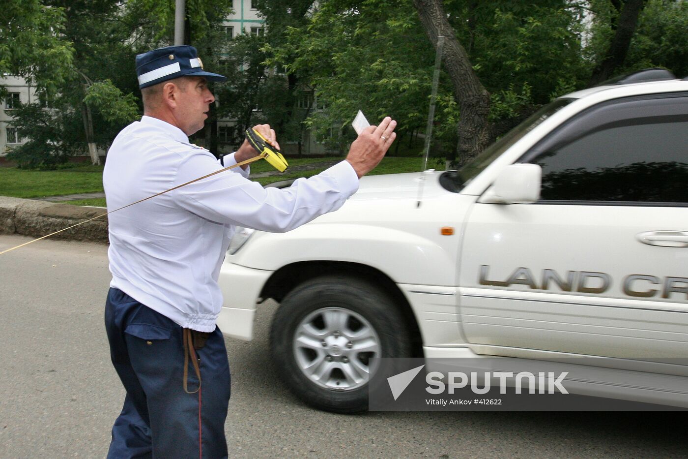 Traffic police at work