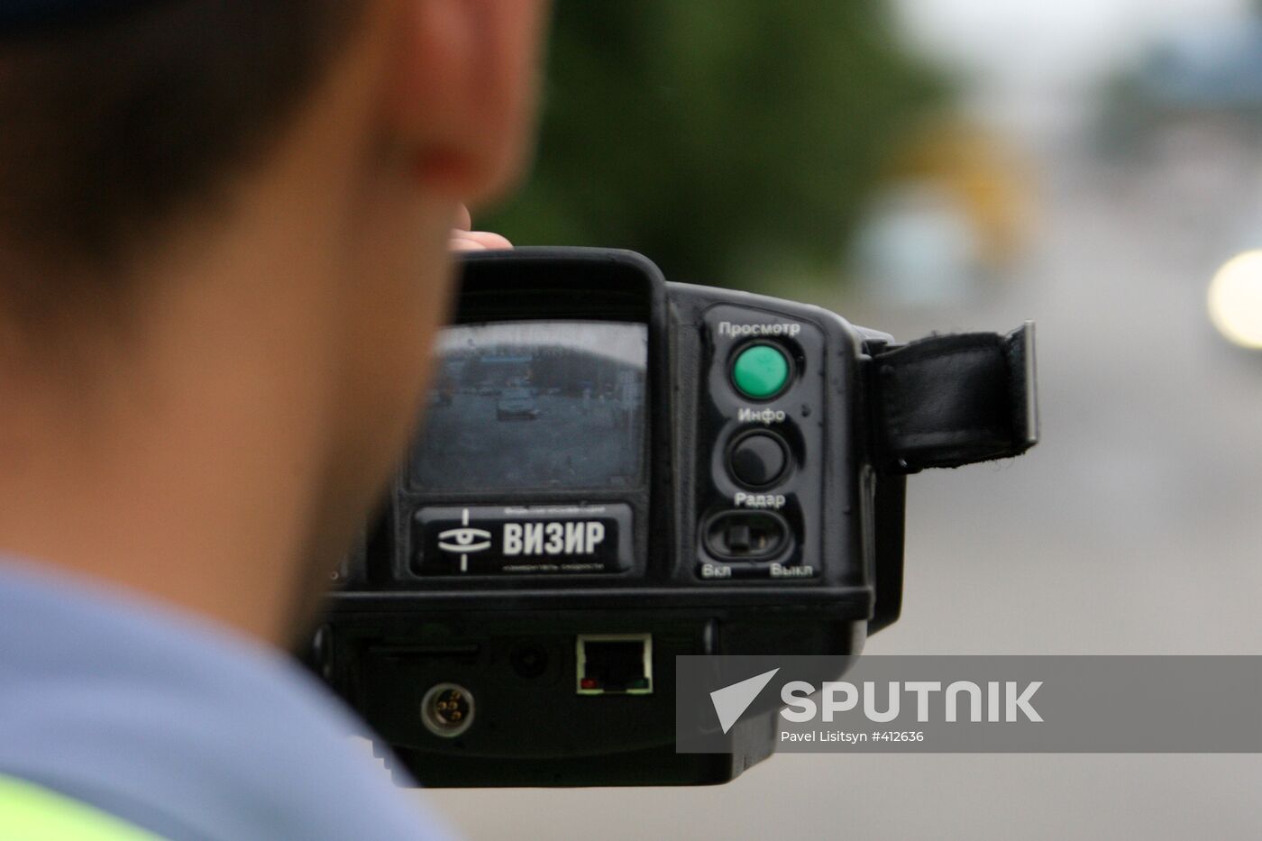 Traffic police at work