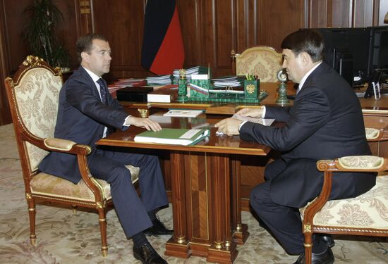 Dmitry Medvedev and Igor Levitin