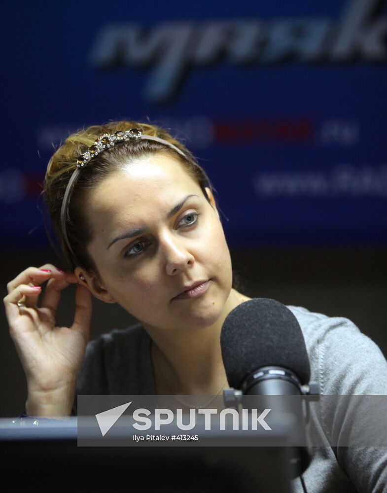 Radio Mayak hosts at work