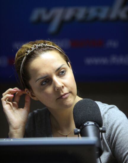 Radio Mayak hosts at work