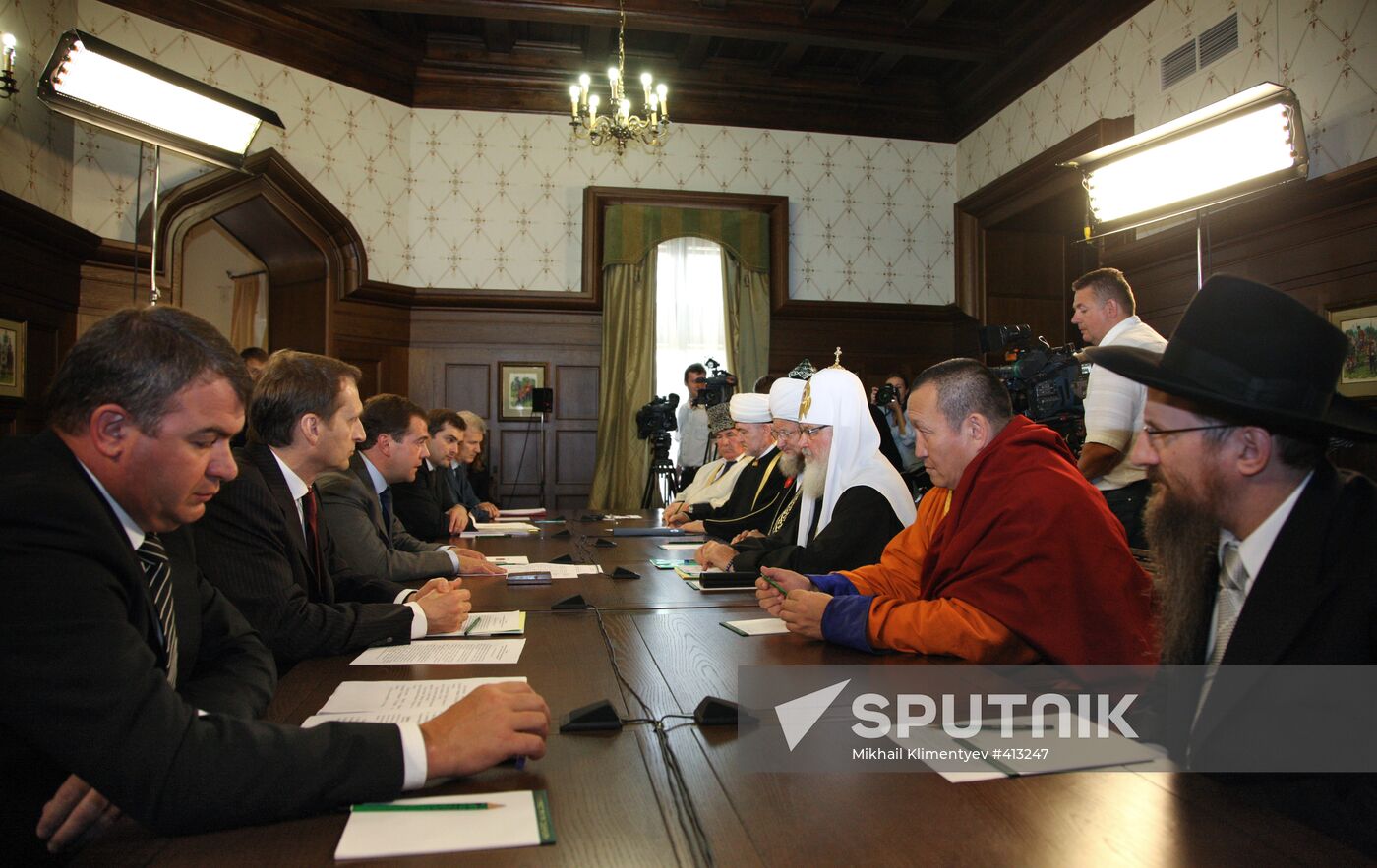 Dmitry Medvedev attends meeting on religion and ethics