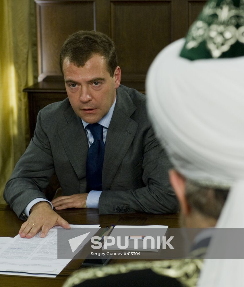 Dmitry Medvedev attends meeting on religion and ethics