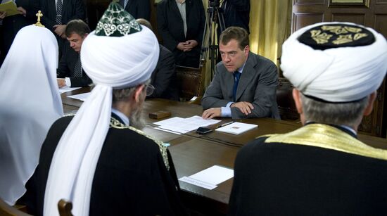 Dmitry Medvedev attends meeting on religion and ethics