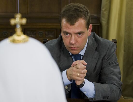 Dmitry Medvedev attends meeting on religion and ethics