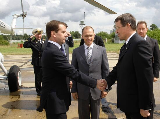 Dmitry Medvedev visiting Volga Federal District