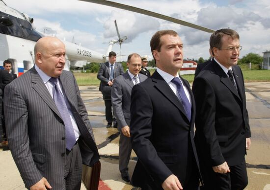 President Dmitry Medvedev visiting Volga Federal District